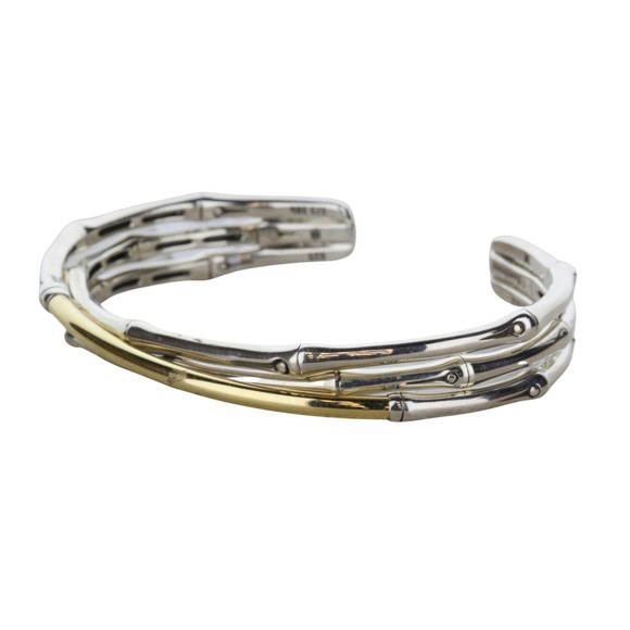 John Hardy bamboo, flexible cuff bracelet
